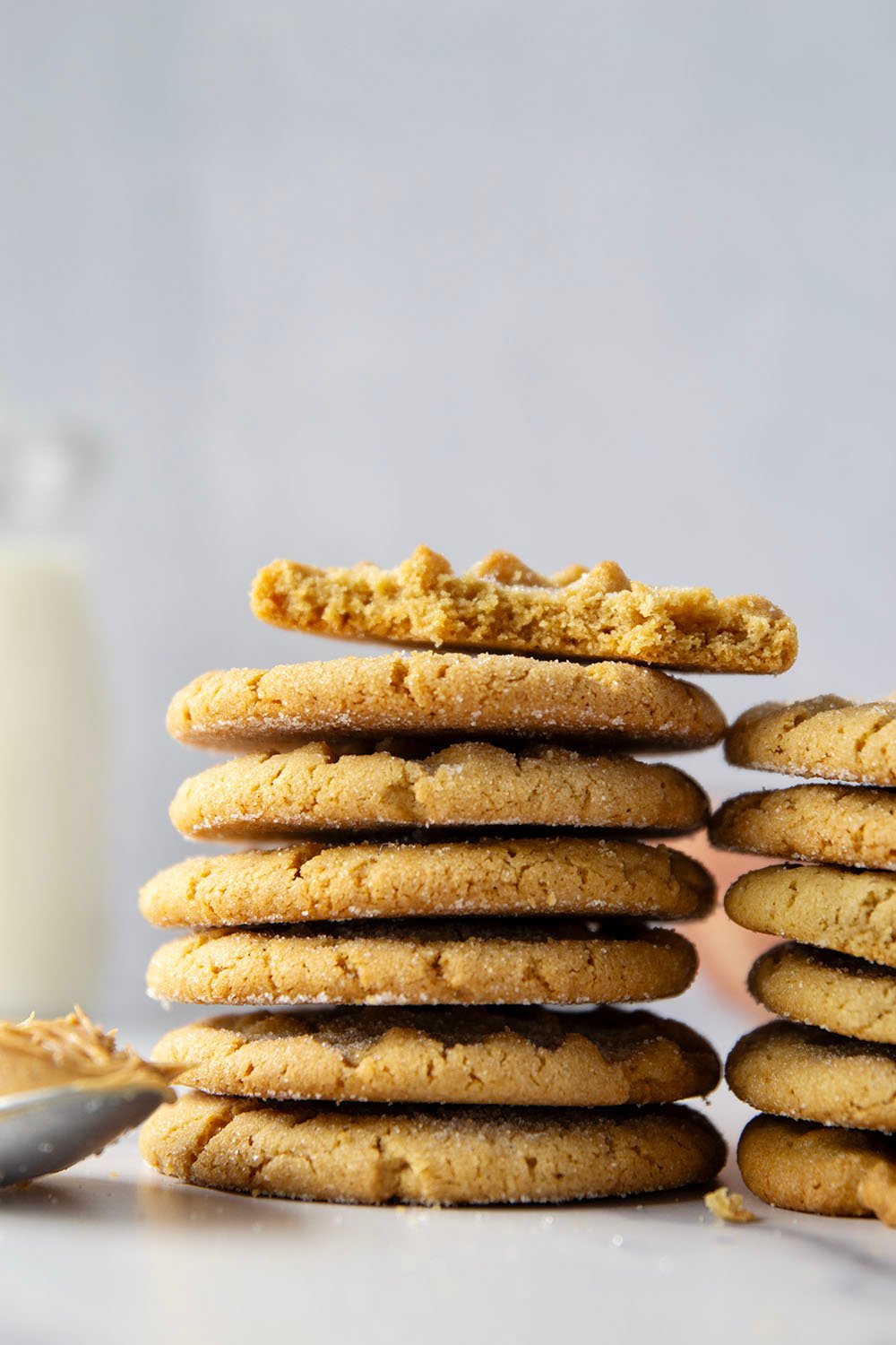 These crispy peanut butter cookies feature perfectly crisp edges with soft centers and have an unbeatable nostalgic taste!