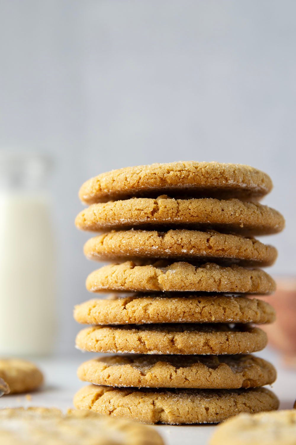 These crispy peanut butter cookies feature perfectly crisp edges with soft centers and have an unbeatable nostalgic taste!