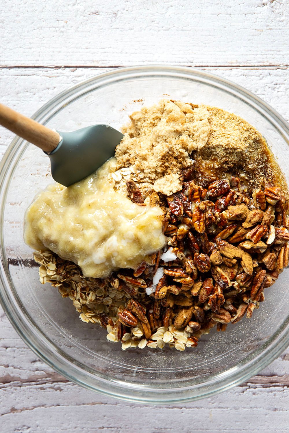 Perfectly crunchy homemade banana pecan granola with the delicious combination of sweet bananas and crunchy pecans - you'll never buy store-bought granola again!
