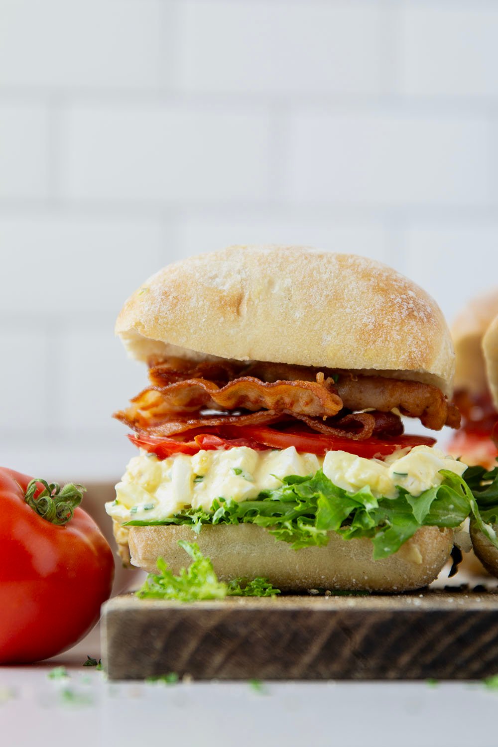 This BLT egg salad combines the best of both worlds into one incredible sandwich!
