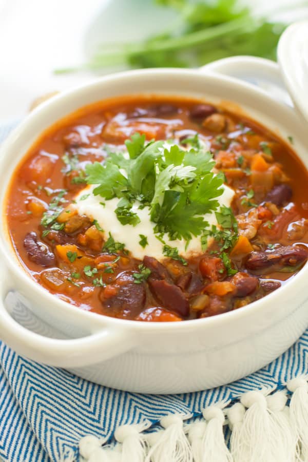 Extra-Lean Turkey Chili with Carrots + Turnips