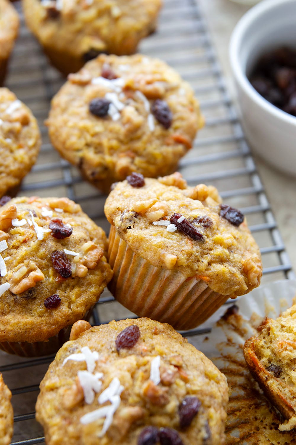 Super soft inside and loaded with all kinds of nourishing goodness, these morning glory muffins are the best way to wake up!