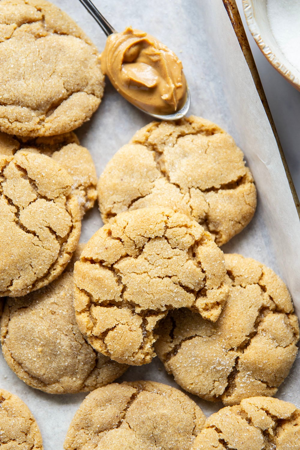 Crisp on the outside, perfectly chewy inside, and loaded with a double delight of browned butter and peanut butter, these brown butter peanut butter cookies are always a hit!
