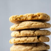 Crisp on the outside, perfectly chewy inside, and loaded with a double delight of browned butter and peanut butter, these brown butter peanut butter cookies are always a hit!
