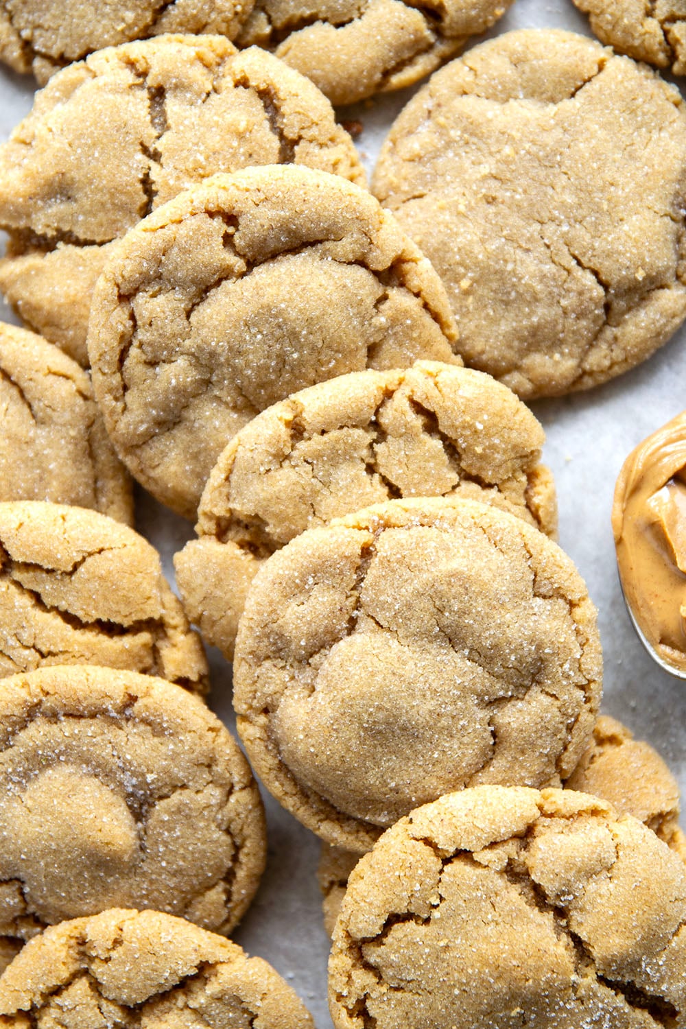Crisp on the outside, perfectly chewy inside, and loaded with a double delight of browned butter and peanut butter, these brown butter peanut butter cookies are always a hit!