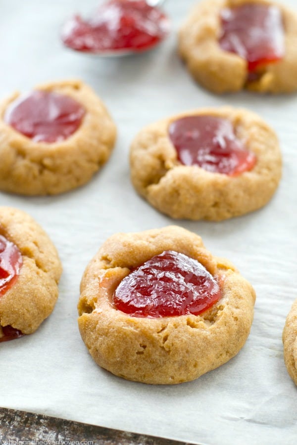 Jam Shortbread Thumbprint Cookies