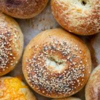 You'll never make a deli bagel run again once you try these homemade bagels. This easy recipe has the perfect ratio of soft to chewy and are a blank canvas for any bagel flavor you can dream up!