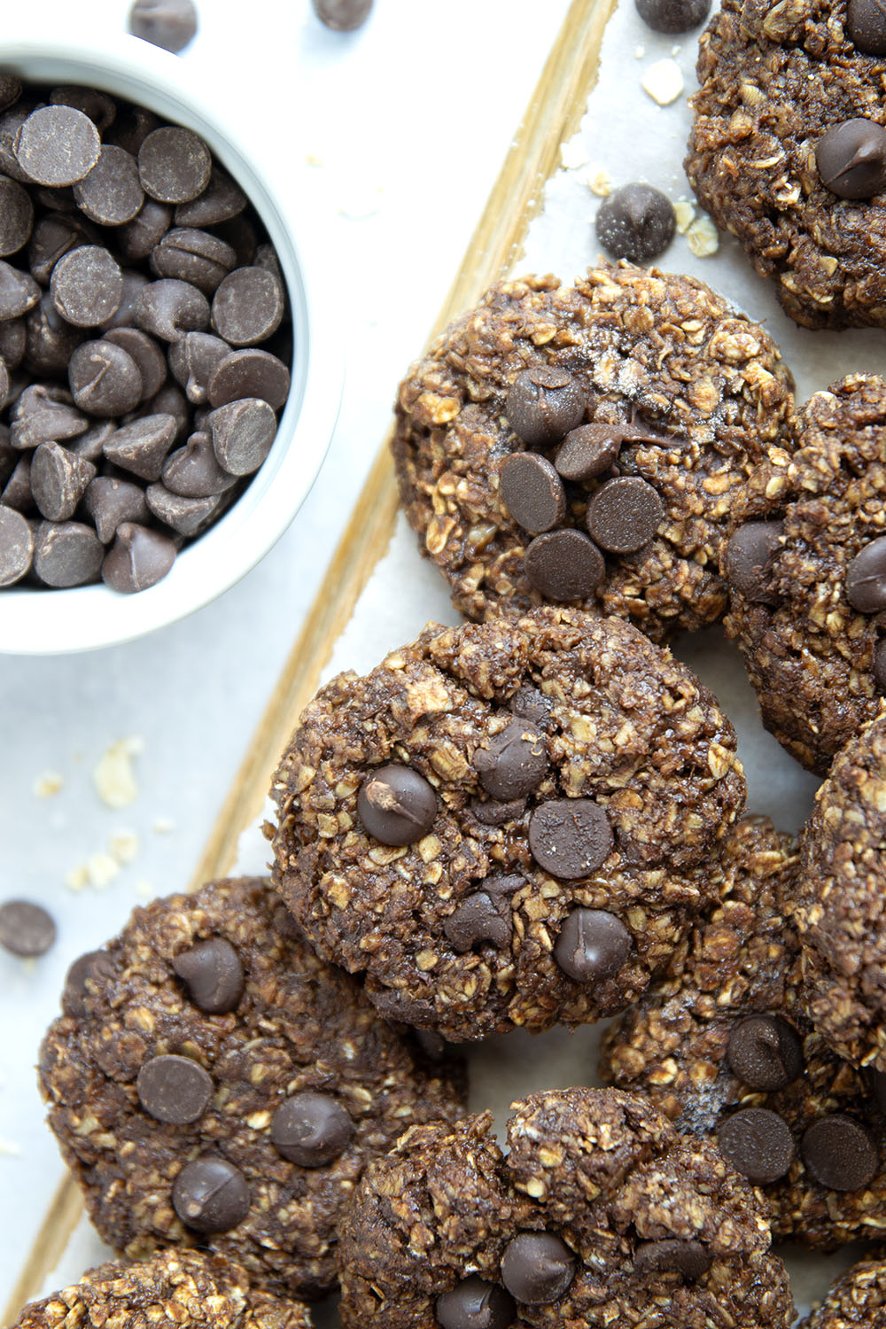 Craving something sweet but don't want to heat up the kitchen? These no-bake chocolate oatmeal cookies whip up in minutes flat and you can store them in both the fridge and the freezer for whenever the chocolate craving hits.