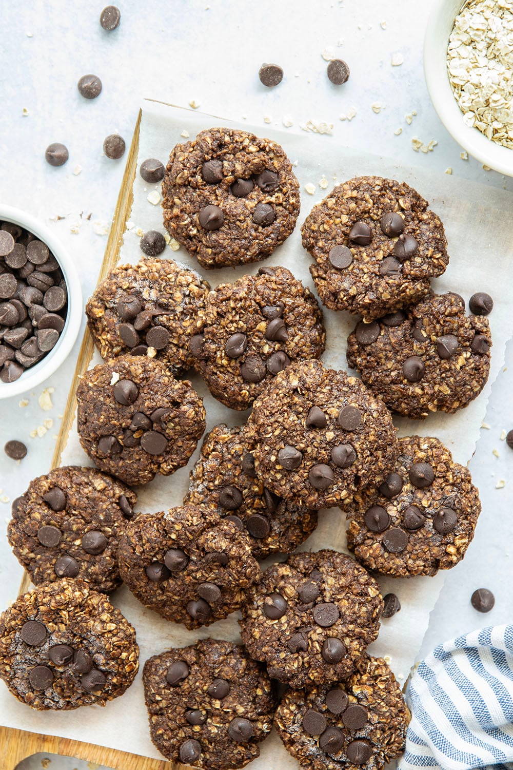 Craving something sweet but don't want to heat up the kitchen? These no-bake chocolate oatmeal cookies whip up in minutes flat and you can store them in both the fridge and the freezer for whenever the chocolate craving hits.