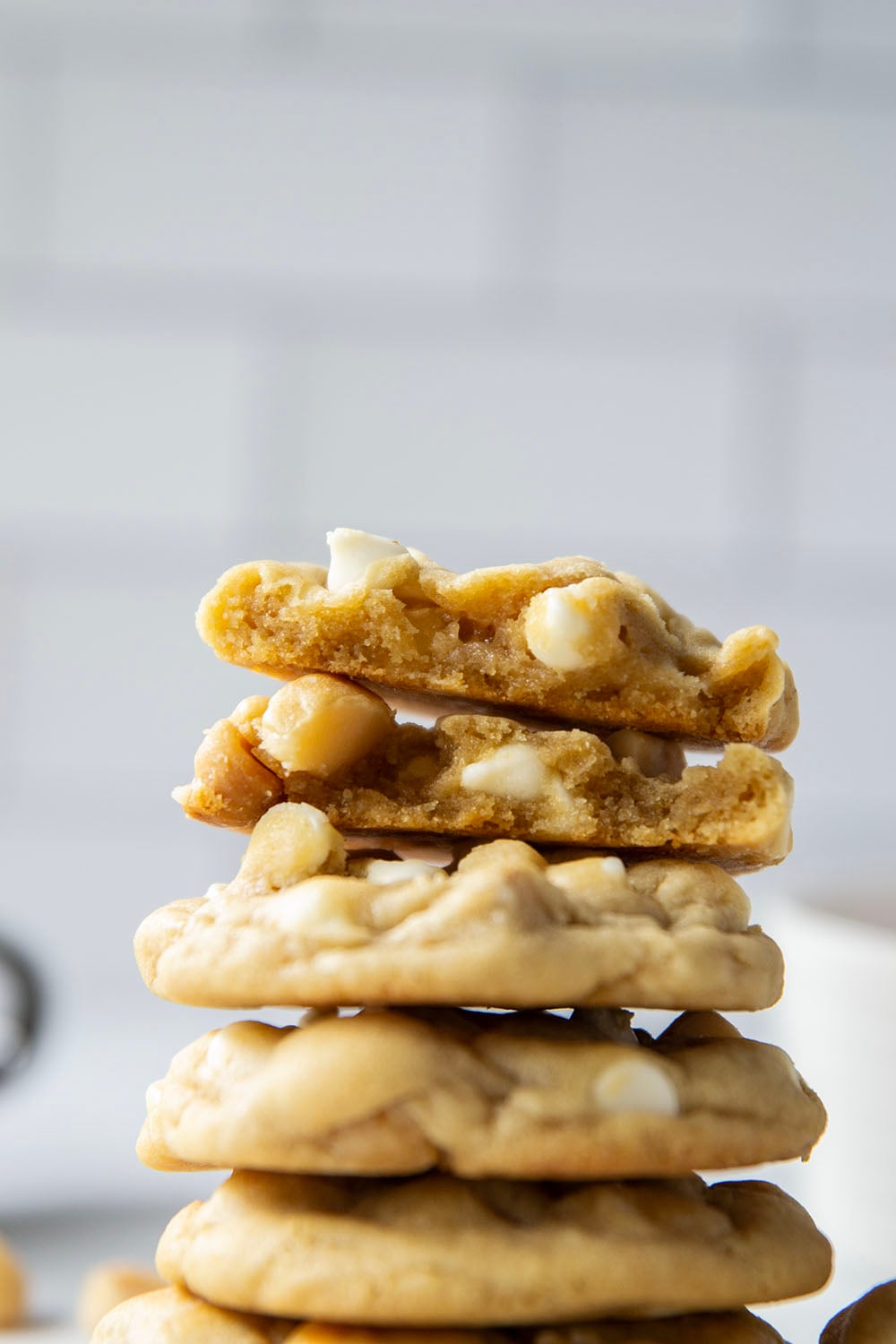 Supremely thick, chewy, and loaded with the classic combo of rich white chocolate and buttery macadamia nuts, these white chocolate macadamia nut cookies are a cookie jar keeper!