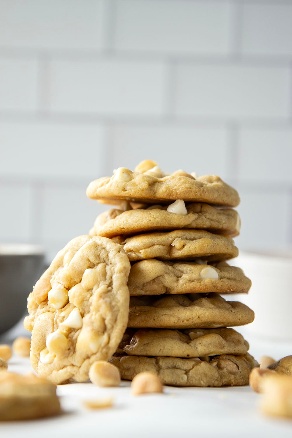 Supremely thick, chewy, and loaded with the classic combo of rich white chocolate and buttery macadamia nuts, these white chocolate macadamia nut cookies are a cookie jar keeper!