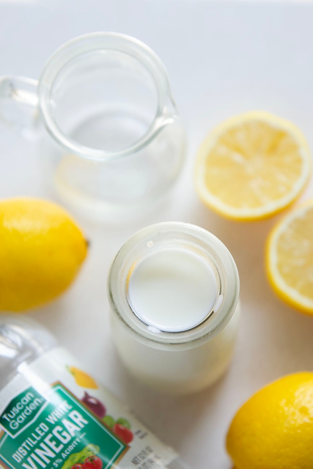 Out of buttermilk? No need to run to the store when you can easily make your own with only two ingredients in less than ten minutes!
