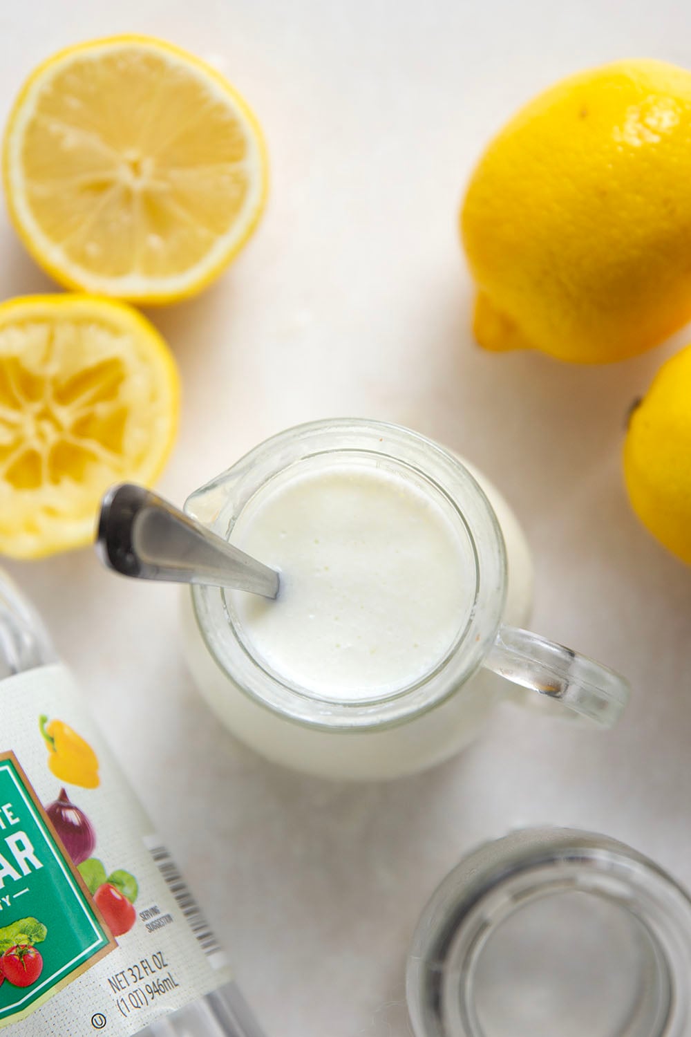 Out of buttermilk? No need to run to the store when you can easily make your own with only two ingredients in less than ten minutes!