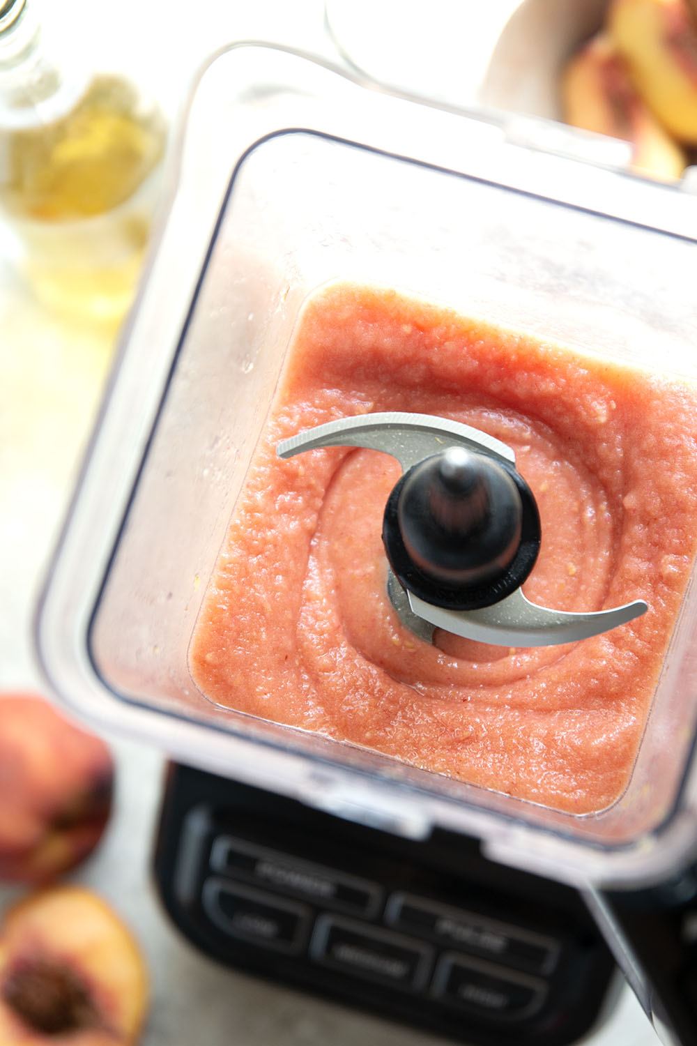 These peach raspberry wine slushies are exploding with sweet summer peaches and raspberries. They blend up in minutes and you can easily double the recipe for a crowd.