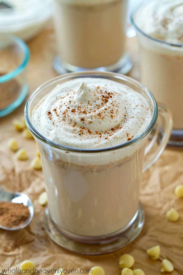 Crockpot Chai Spice White Hot Chocolate - Whole and Heavenly Oven