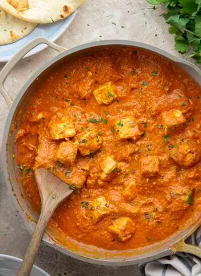 Rich and creamy tofu tikka masala features a flavorful scratch-made tikka masala sauce simmered with yogurt-marinated tofu cubes. This vegetarian take on tikka masala is just as satisfying as the chicken version!