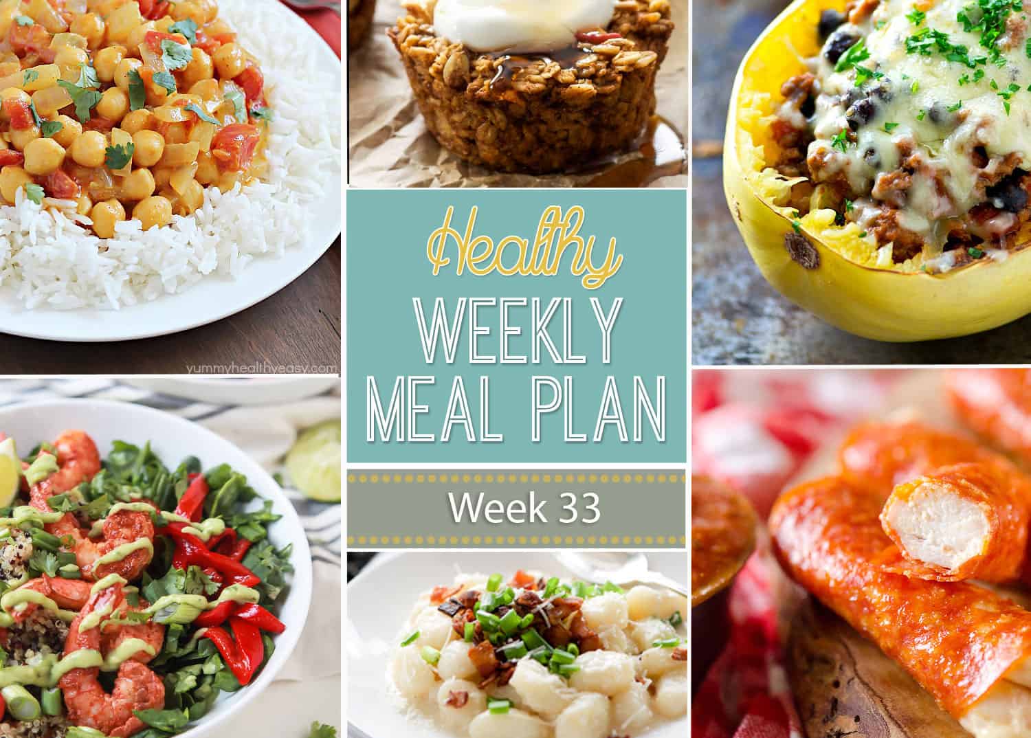 Healthy Weekly Meal Plan #33