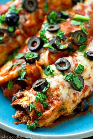 Honestly the BEST beef enchiladas you will ever have in your life! The secret to making them so good is in the homemade enchilada sauce.---plus they can be made ahead!