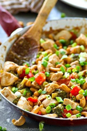 Forget about that takeout! Cashew chicken is SO easy and so much healthier to make at home, you'll be making this 30-minute dinner multiple times a week!