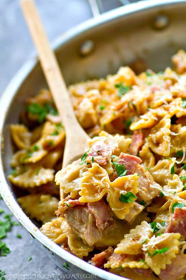 One-Pot Cajun Chicken Bacon Pasta Alfredo