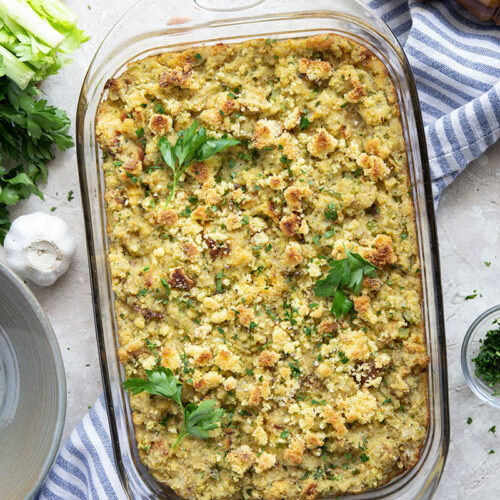 Mom's Cornbread Stuffing