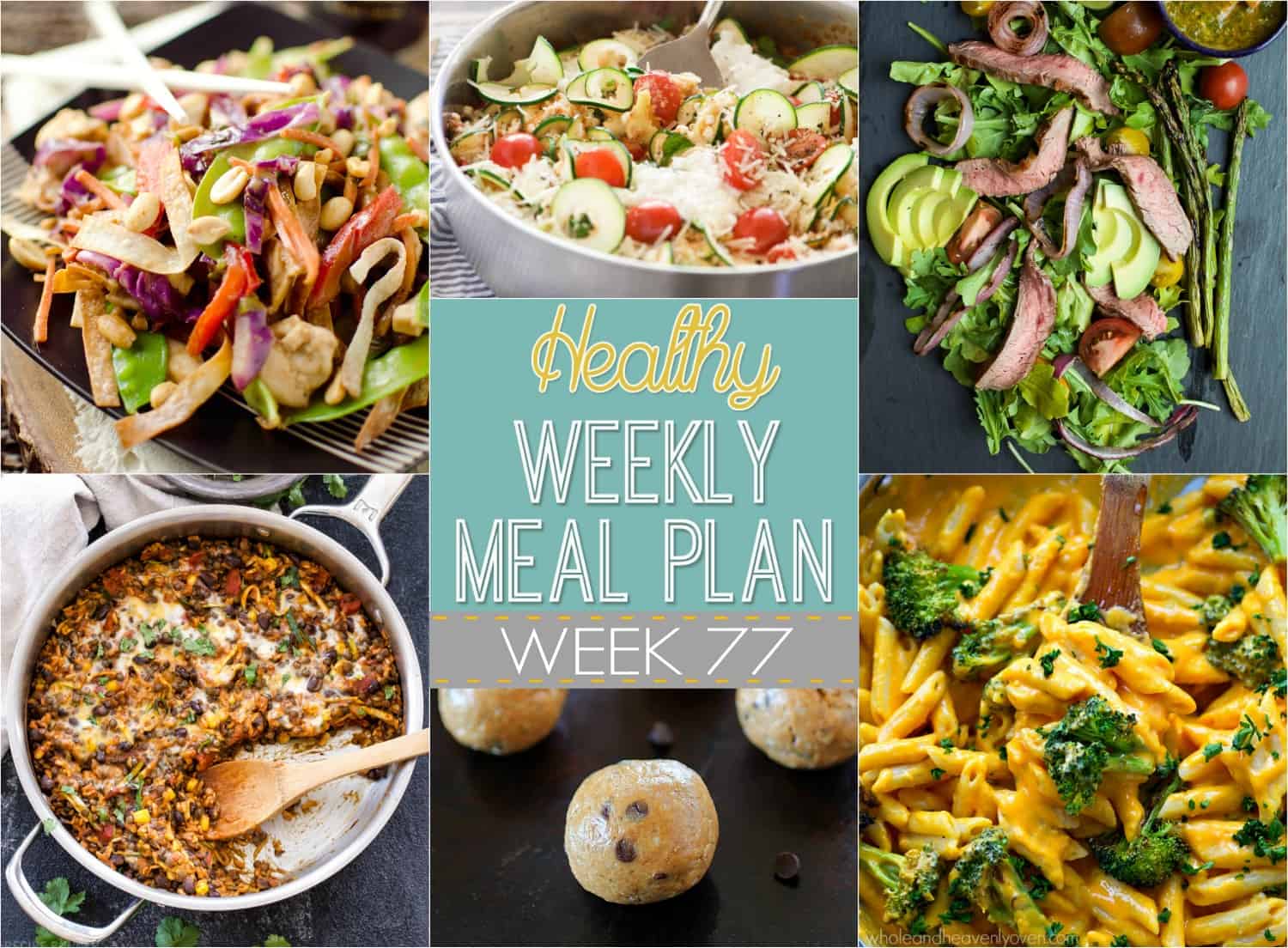 Healthy Weekly Meal Plan Week 77