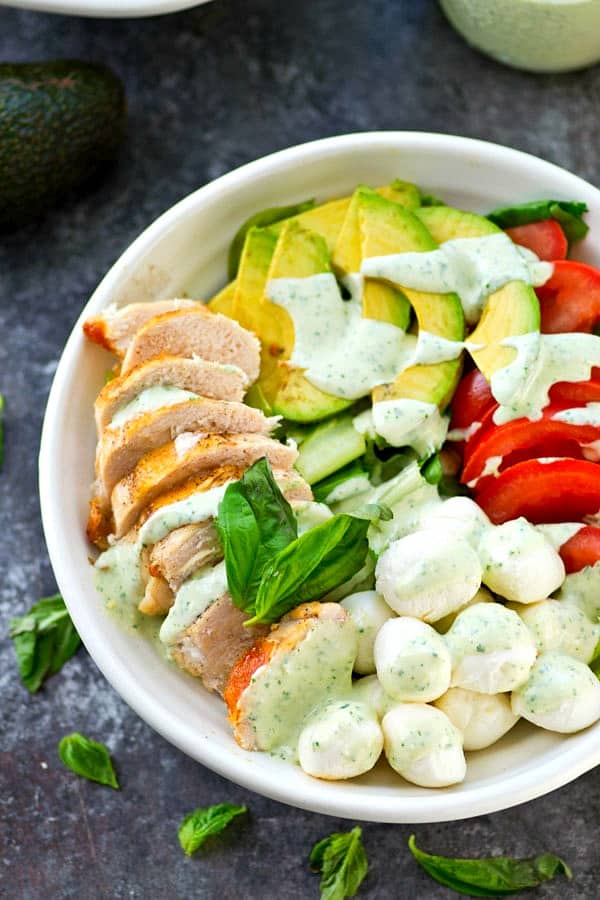 How to Cook Tasty Chicken Avocado Caprese Salad - Prudent Penny Pincher