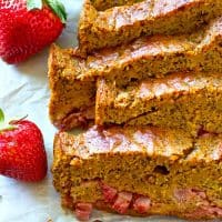 Fresh summer strawberries are a match made in heaven with ultra-moist lemon poppyseed bread! You'll be baking batch after batch of this amazing bread all summer.