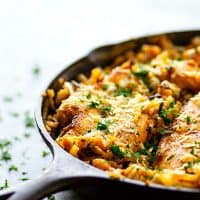 One-Pot Caramelized Onion Chicken Wild Rice - One pot and less than an hour of your evening is all it takes to throw together this caramelized onion chicken wild rice!