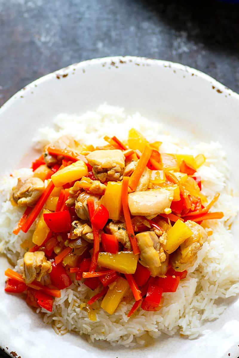 Hawaiian Chicken Teriyaki StirFry