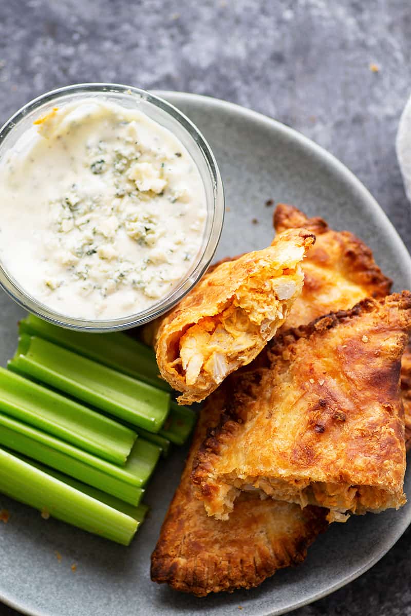 Air Fryer Buffalo Chicken Empanadas