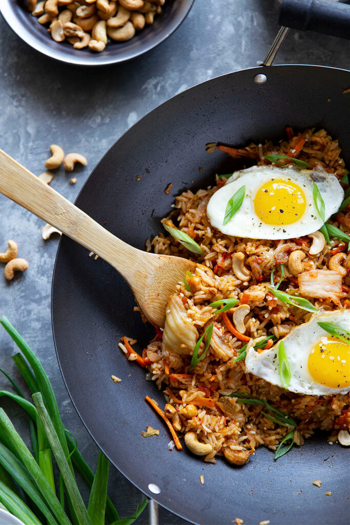 Kimchi Cashew Fried Rice - Whole and Heavenly Oven