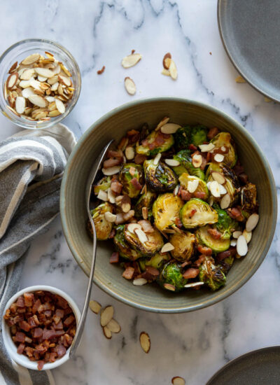 Air fryer brussels sprouts cook up in MINUTES entirely in the air fryer and are tossed in a sweet ‘n’ spicy hot honey butter.