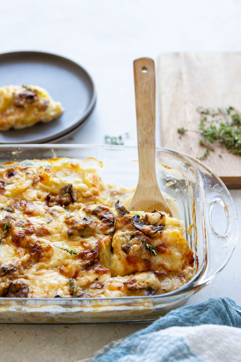 Mushroom Caramelized Onion Scalloped Potatoes