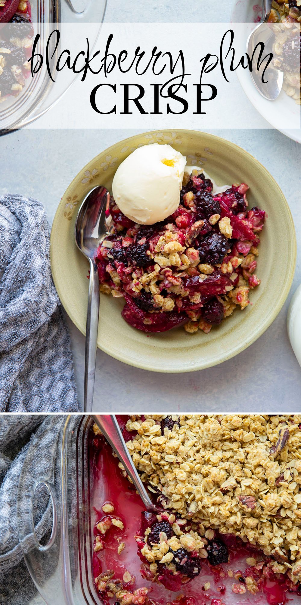 Blackberry Plum Crisp