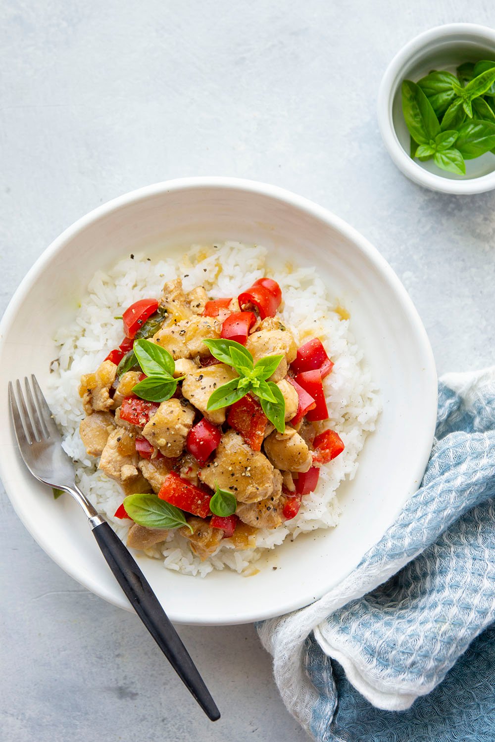 Lighter Instant Pot Thai Basil Chicken