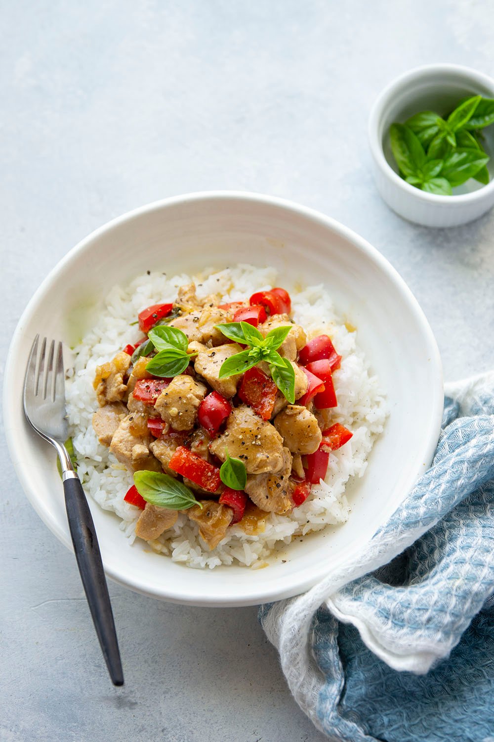 Lighter Instant Pot Thai Basil Chicken