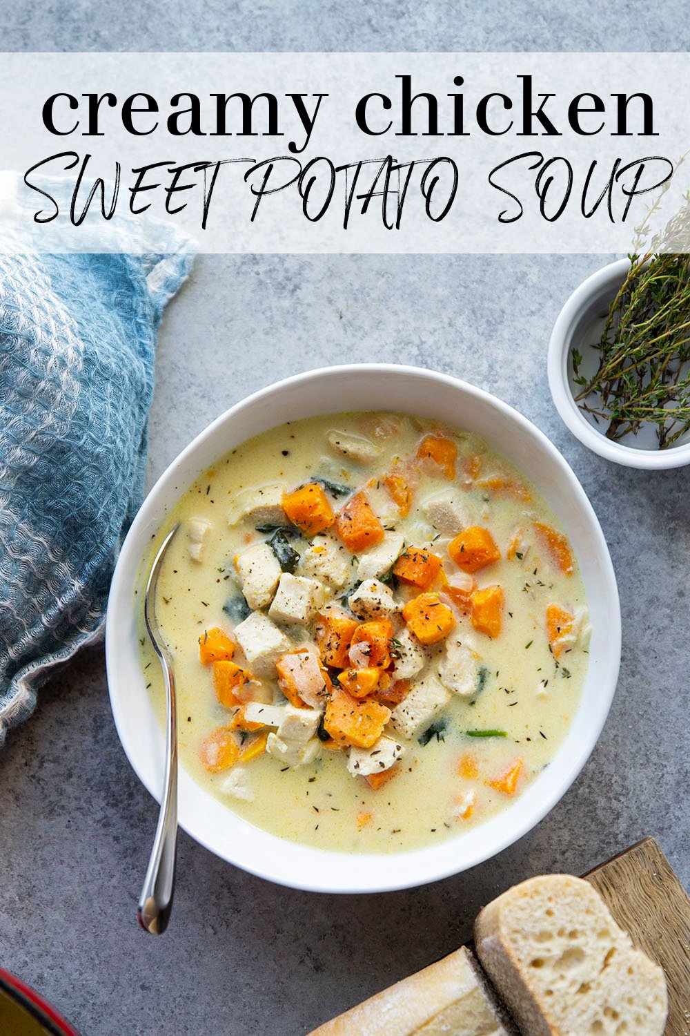 Creamy Chicken Sweet Potato Soup