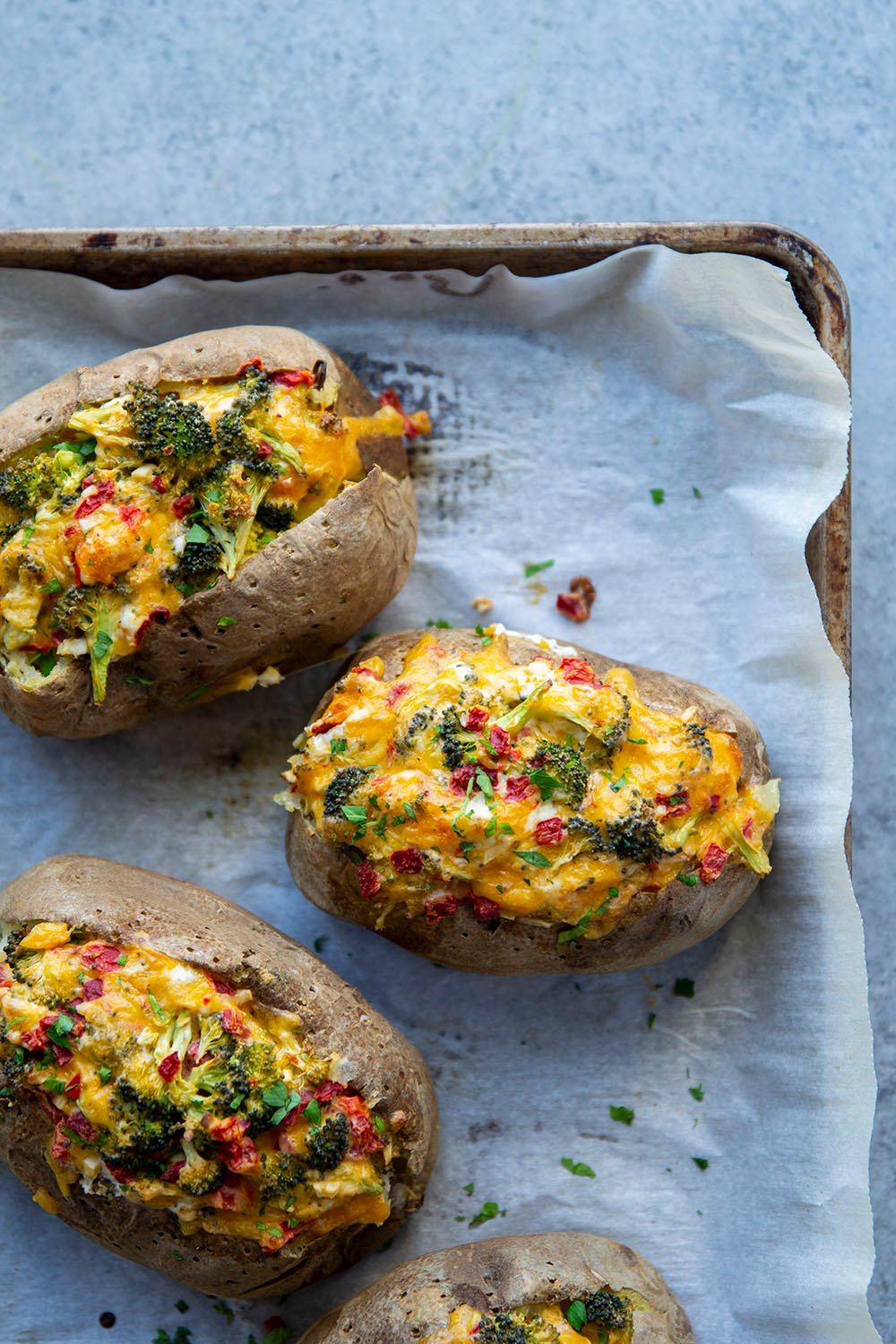 BEST BAKED POTATOES WITH BROCCOLI & CHEESE SAUCE - Butter with a Side of  Bread