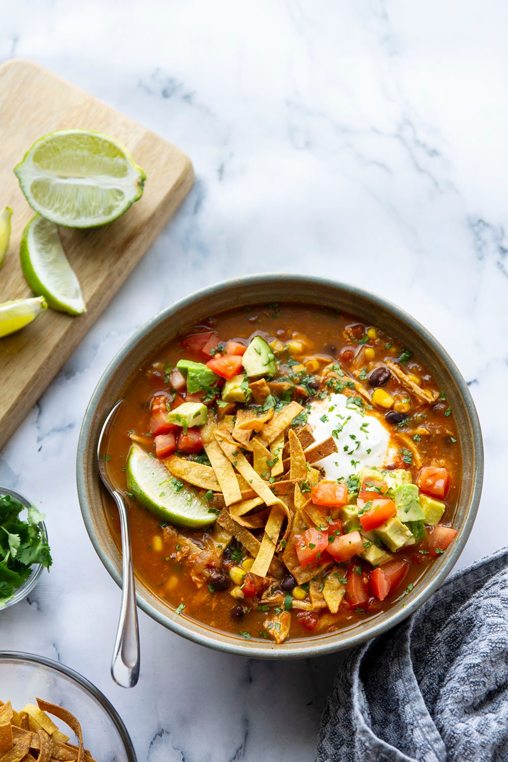 Healthy Chicken Tortilla Soup: Instant Pot & Ready in 30 Minutes