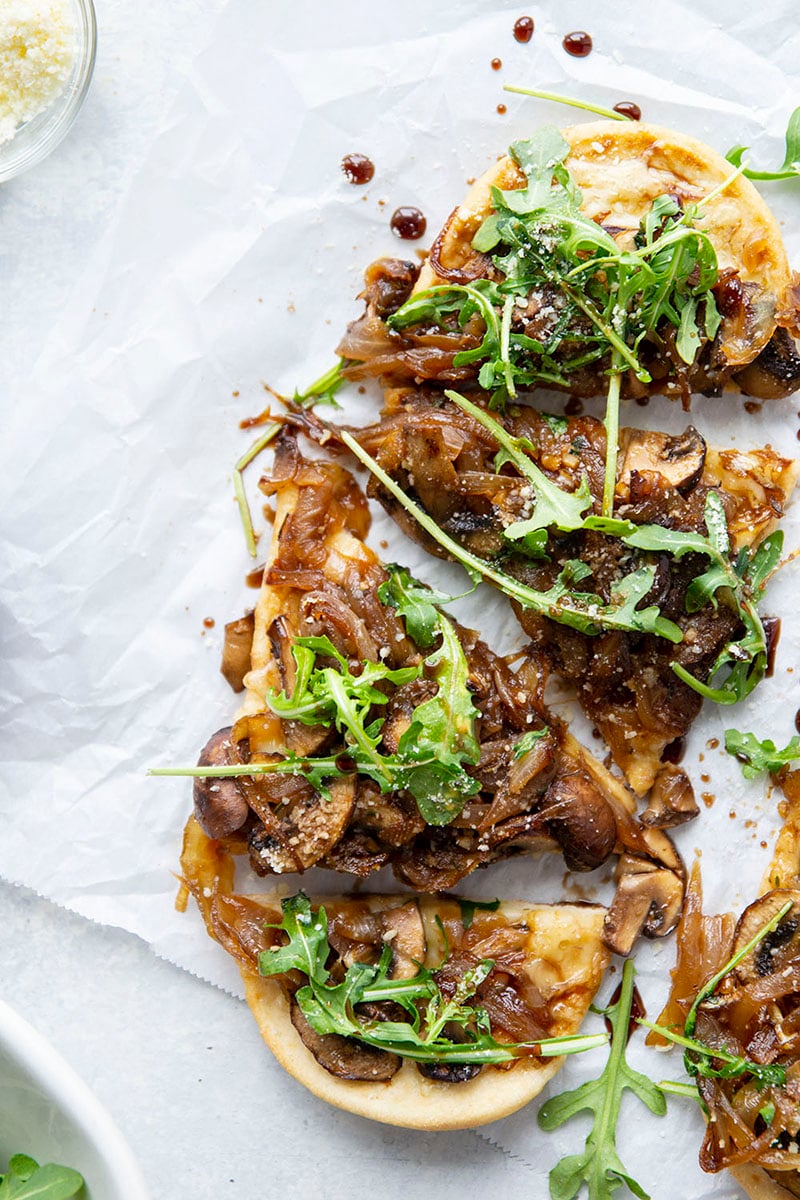 Caramelized Onion Mushroom Flatbread