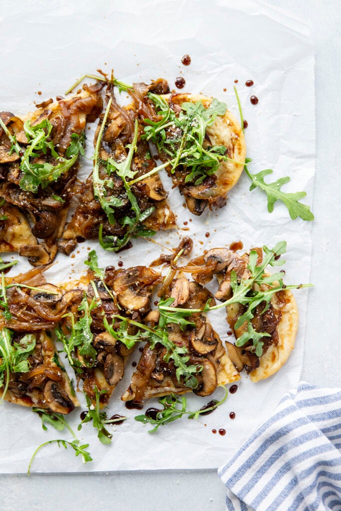 Caramelized Onion Mushroom Flatbread