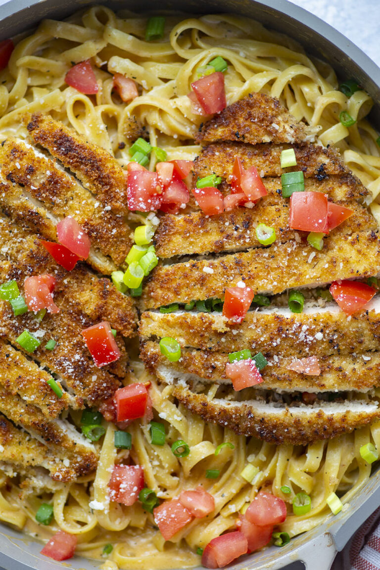 Crispy Cajun Chicken Fettuccine Alfredo