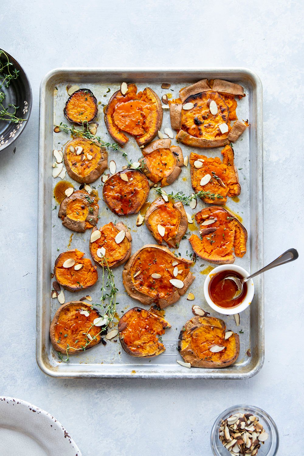 Honey Roasted Smashed Potatoes