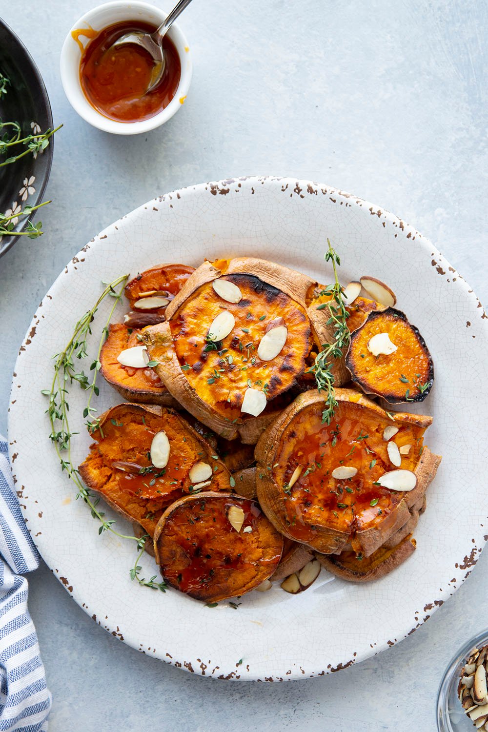 Honey Roasted Smashed Potatoes