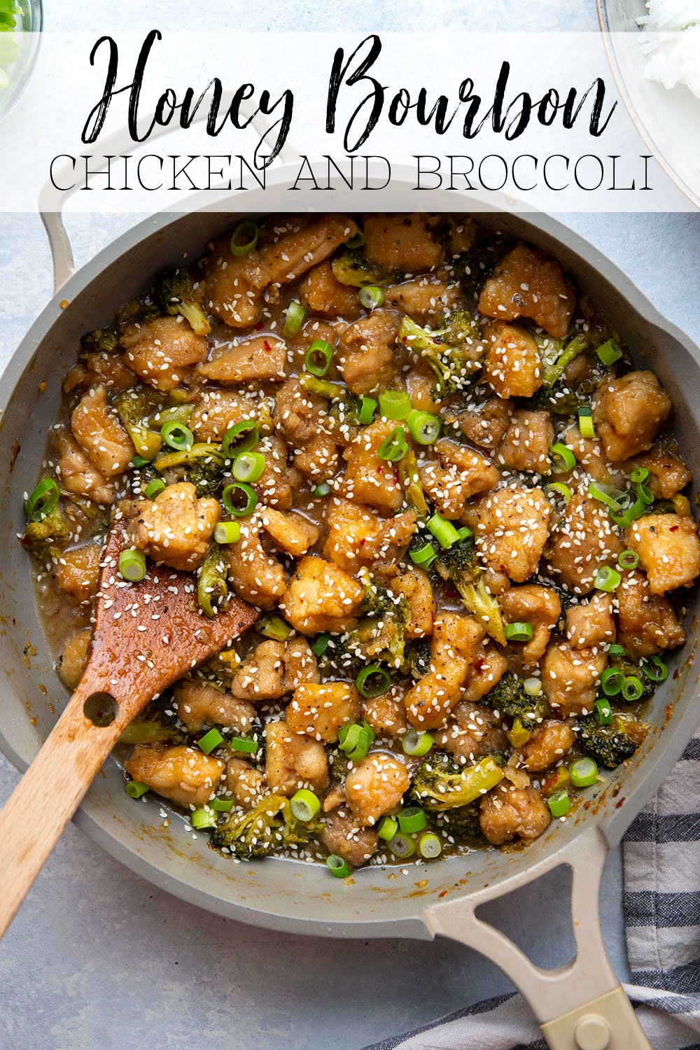 Honey Bourbon Chicken and Broccoli