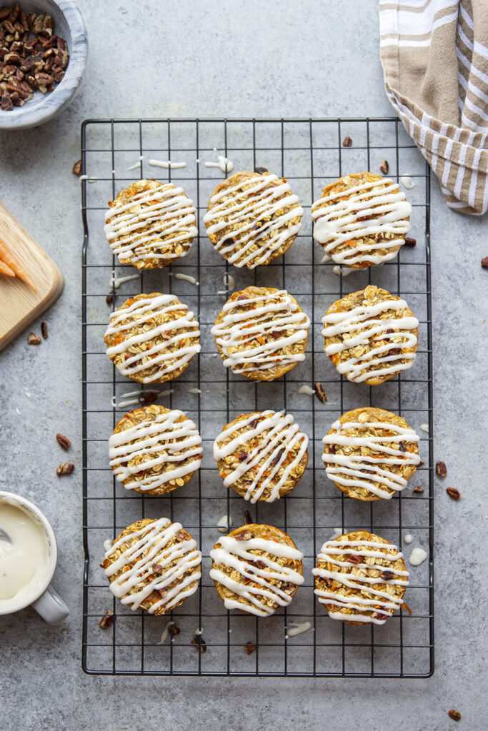 Carrot Cake Baked Oatmeal Cups