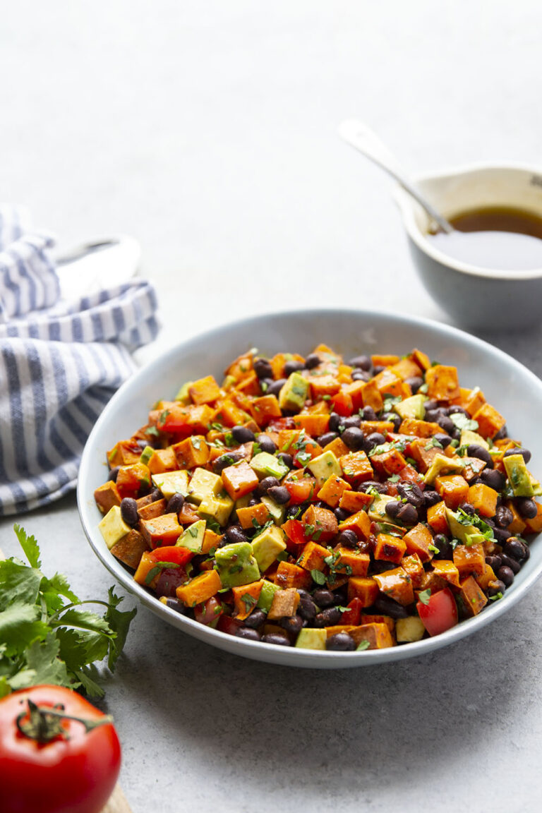 Chipotle Roasted Sweet Potato Black Bean Salad