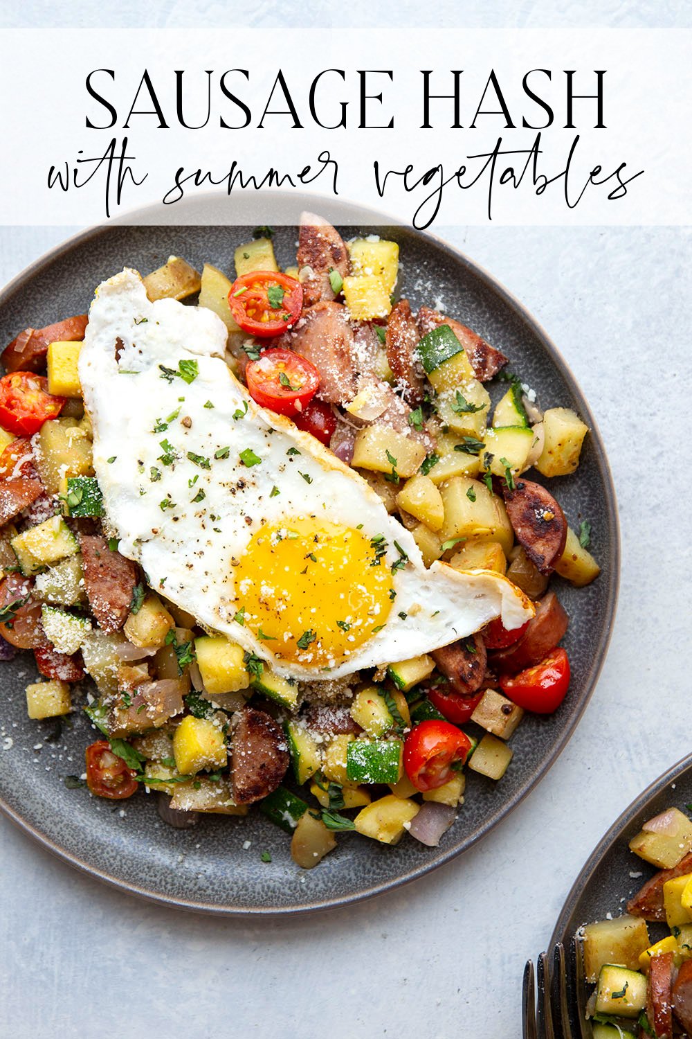 Sausage Breakfast Hash with Summer Vegetables