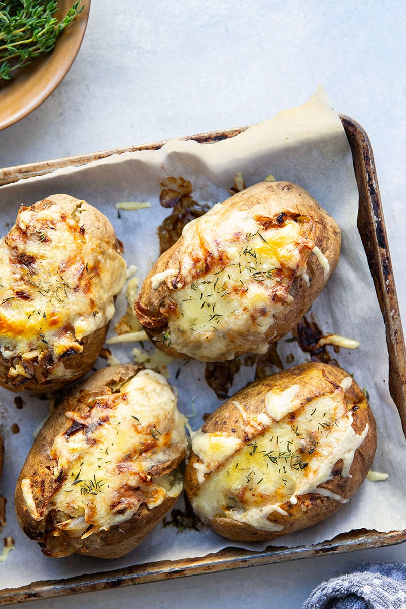 French Onion Baked Potatoes
